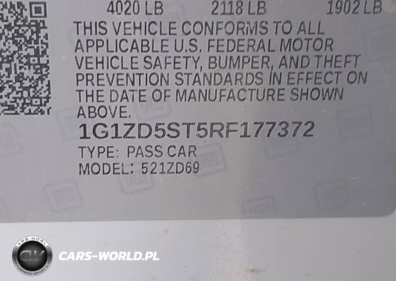 2024 Chevrolet Malibu Fwd 1Lt VIN:1G1ZD5ST5RF177372 - 9