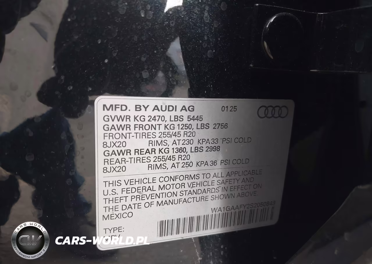2025 Audi Q5 Premium 45 Tfsi S Line Quattro VIN:WA1GAAFY2S2050849 - 9