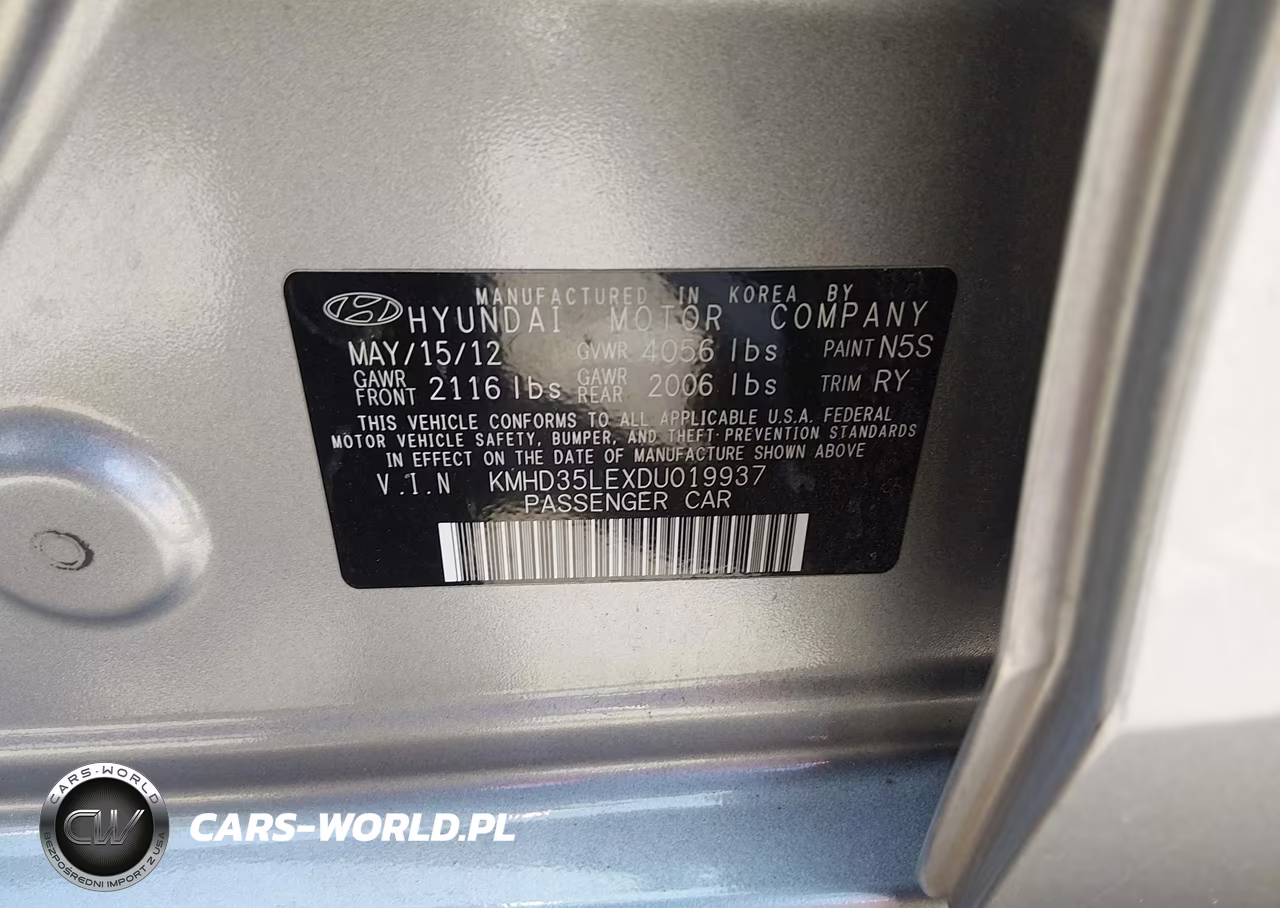 2013 Hyundai Elantra Gt VIN:KMHD35LEXDU019937 - 9