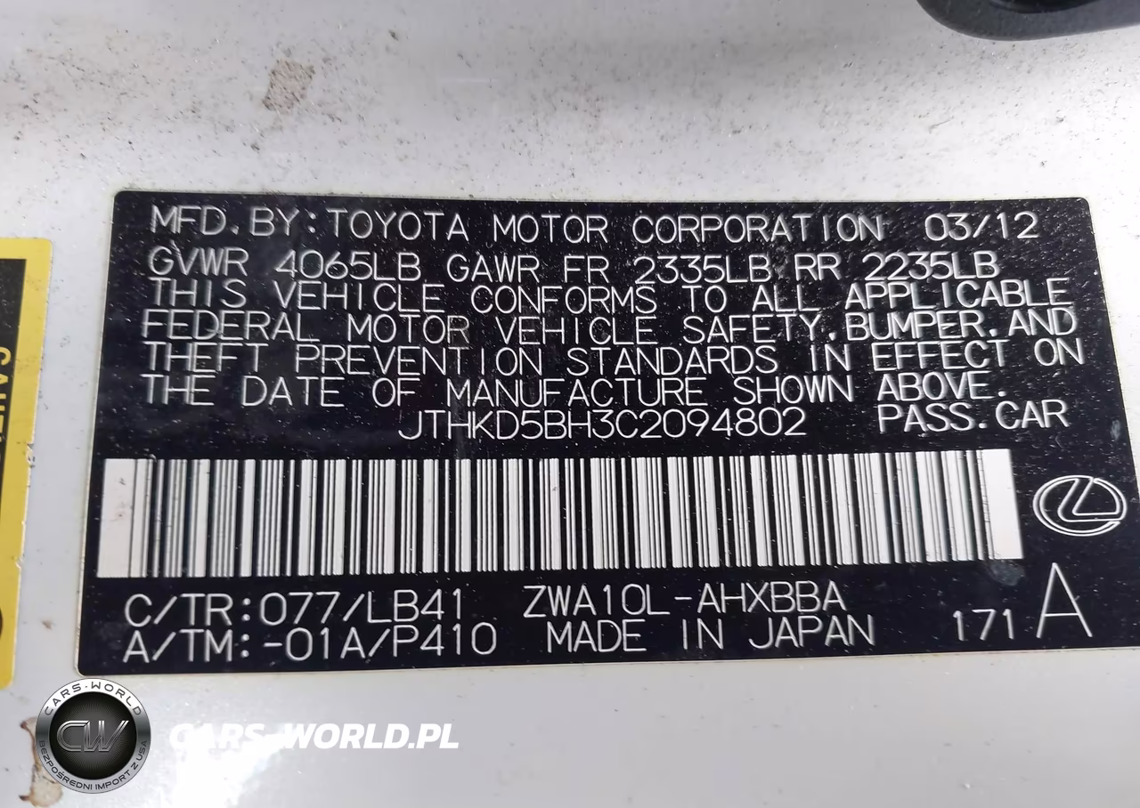 2012 Lexus Ct 200H Premium VIN:JTHKD5BH3C2094802 - 9