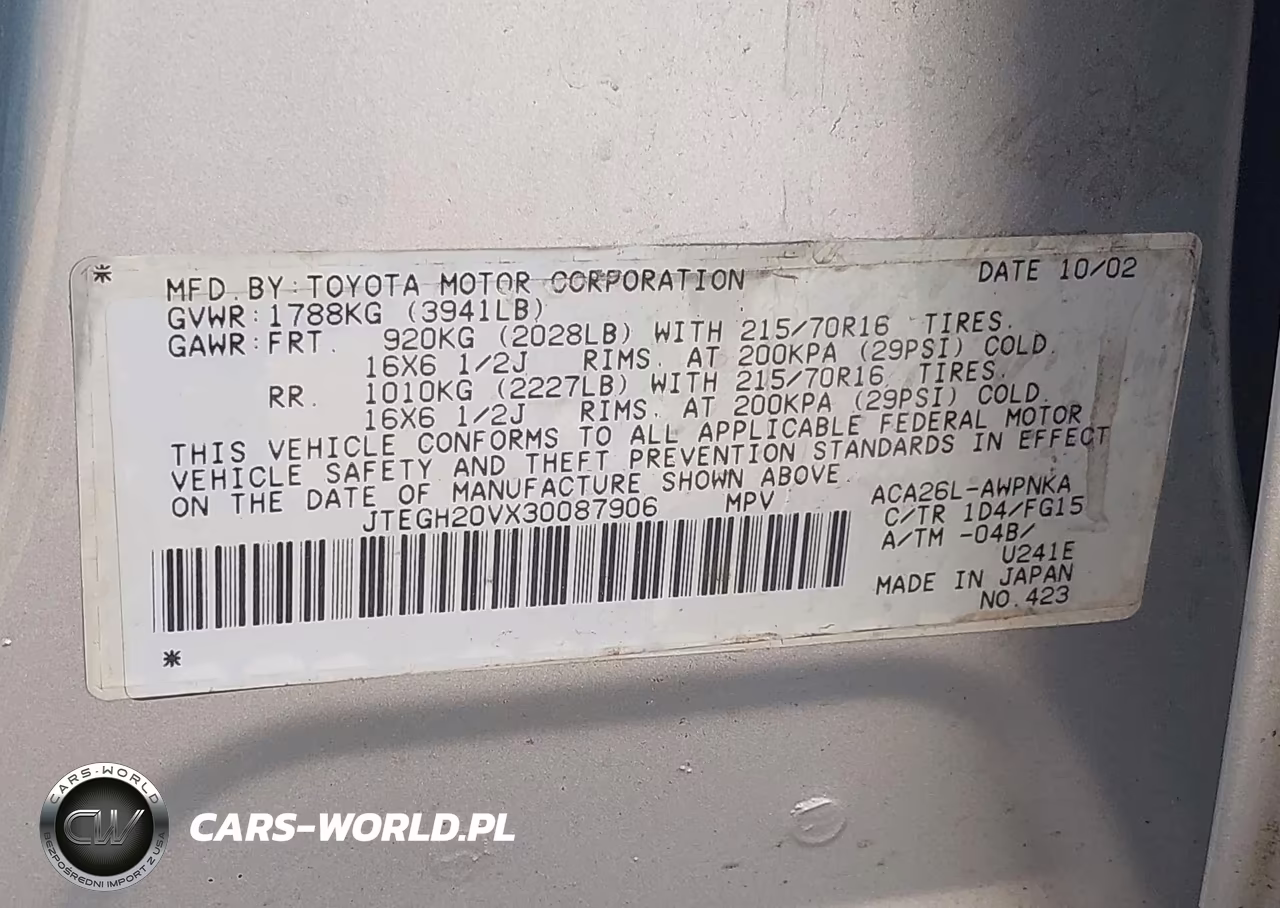 2003 Toyota Rav4 VIN:JTEGH20VX30087906 - 9