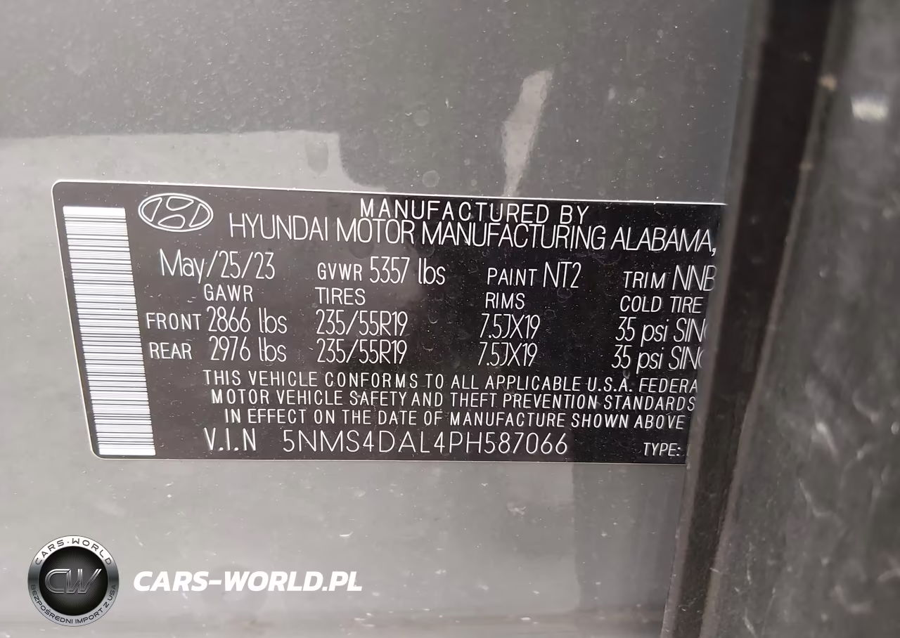2023 Hyundai Santa Fe Limited VIN:5NMS4DAL4PH587066 - 9