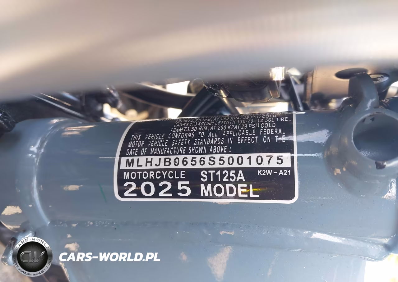 2025 Honda St125 A VIN:MLHJB0656S5001075 - 10