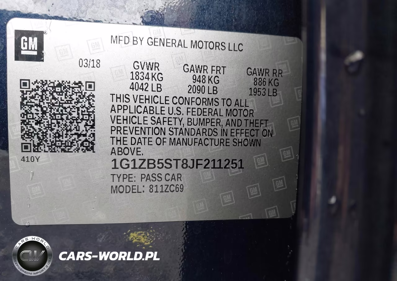 2018 Chevrolet Malibu 1Ls VIN:1G1ZB5ST8JF211251 - 9