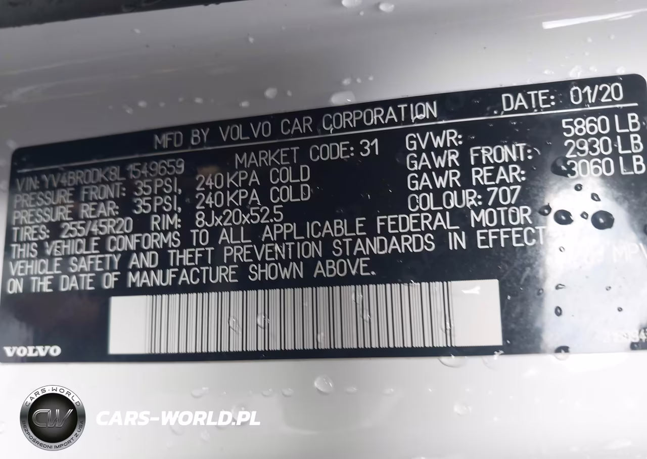2020 Volvo Xc60 Hybrid T8 Momentum VIN:YV4BR0DK8L1549659 - 9