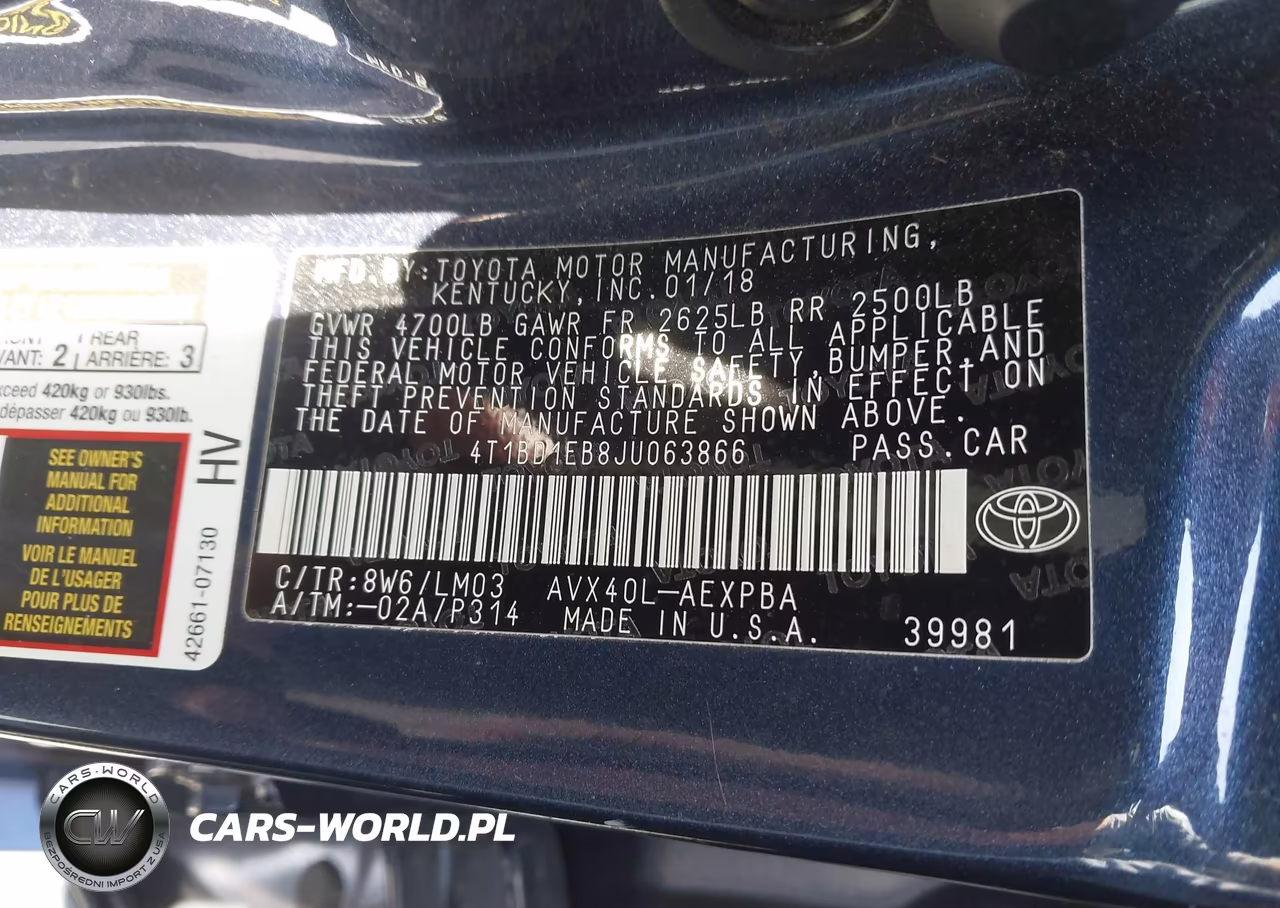 2018 Toyota Avalon Hybrid Limited VIN:4T1BD1EB8JU063866 - 9