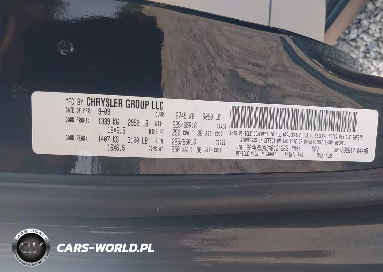 2010 Chrysler Town & Country Touring VIN:2A4RR5DX3AR124265 - 9