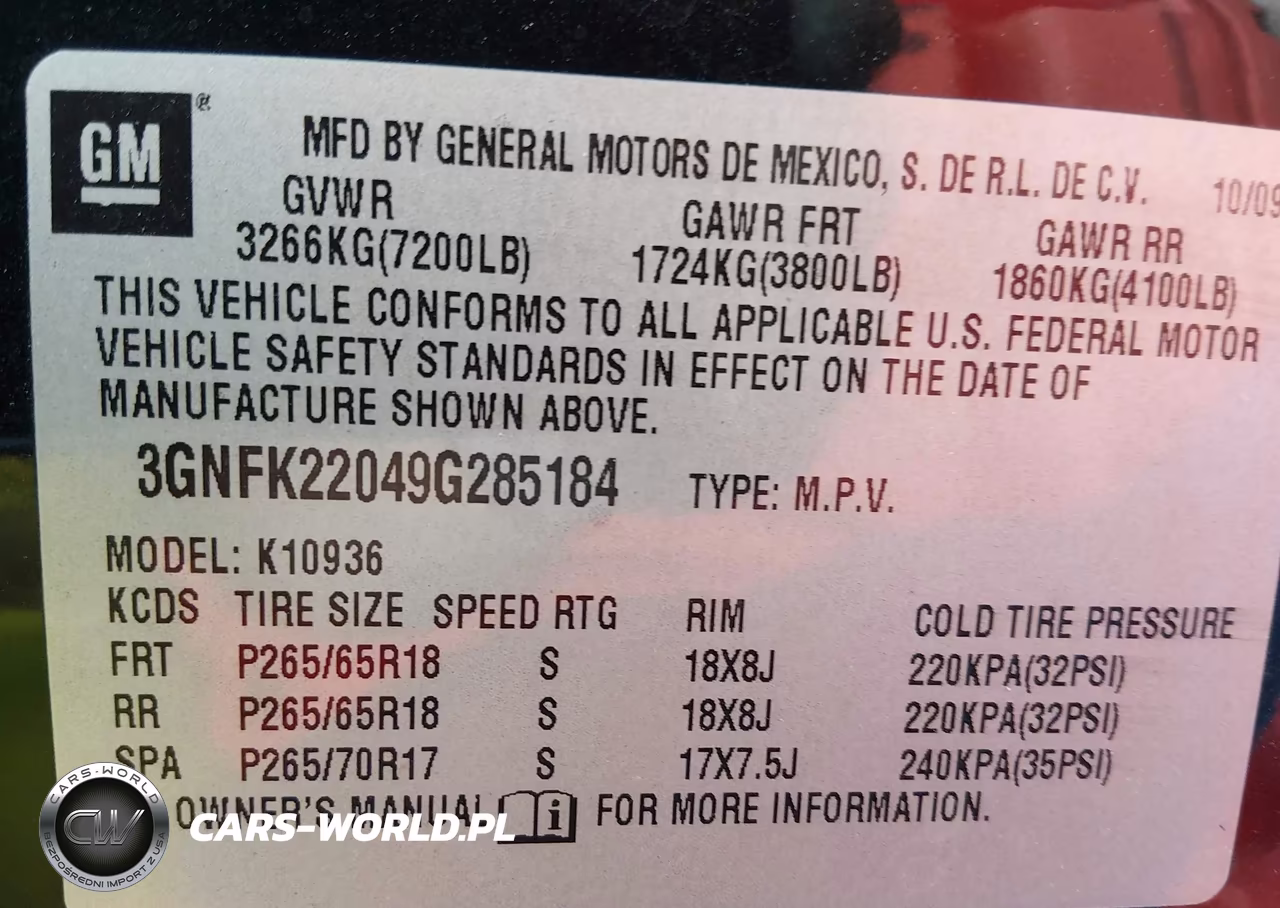 2009 Chevrolet Avalanche 1500 Lt2 VIN:3GNFK22049G285184 - 9
