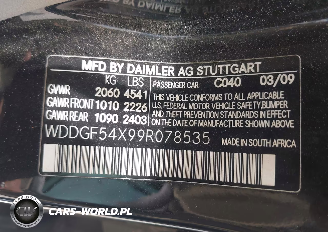 2009 Mercedes-Benz C 300 Sport VIN:WDDGF54X99R078535 - 9