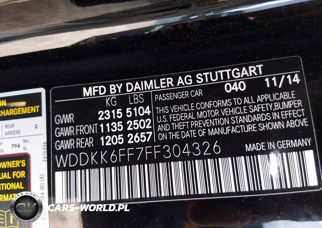 2015 Mercedes-Benz E 400 VIN:WDDKK6FF7FF304326 - 9