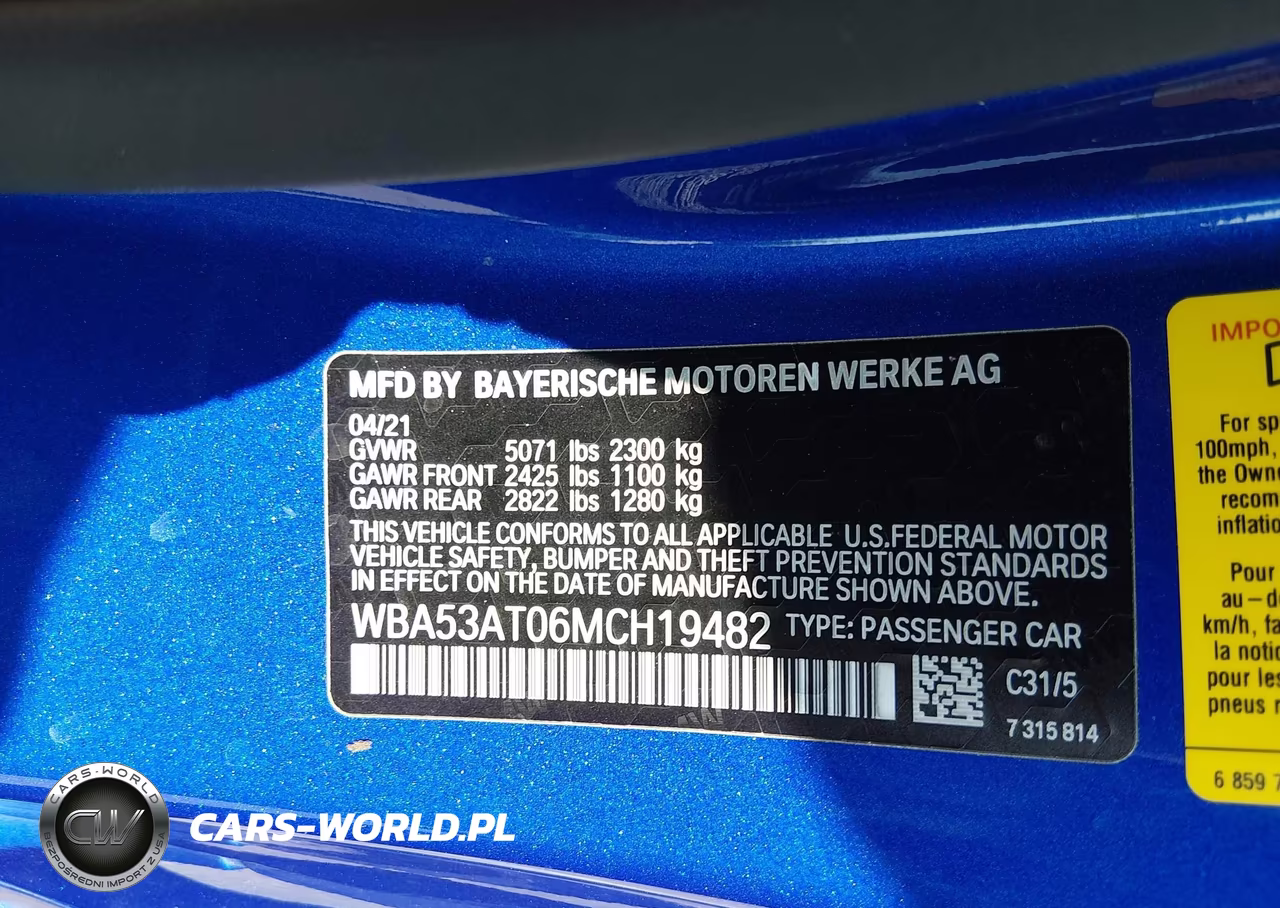 2021 BMW M440I VIN:WBA53AT06MCH19482 - 9