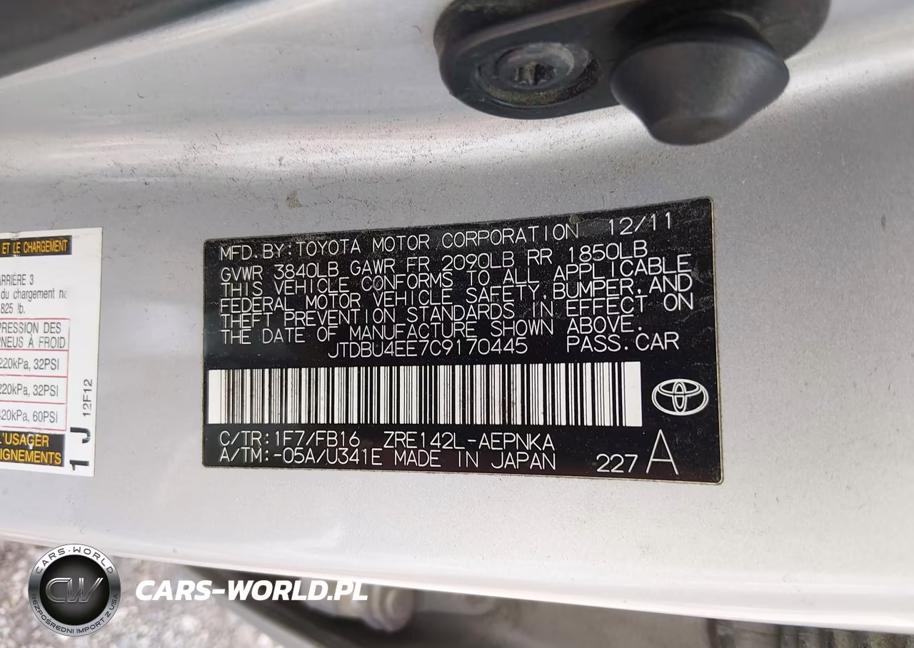 2012 Toyota Corolla Le VIN:JTDBU4EE7C9170445 - 9
