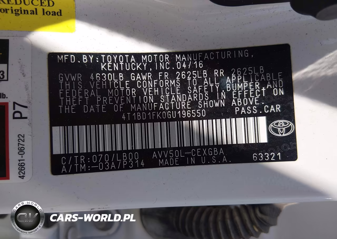 2016 Toyota Camry Hybrid Xle VIN:4T1BD1FK0GU196550 - 9