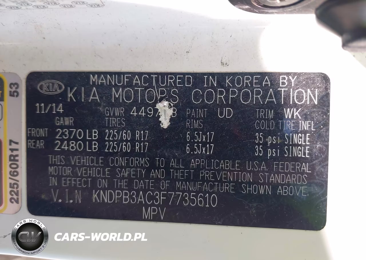 2015 Kia Sportage Lx VIN:KNDPB3AC3F7735610 - 9