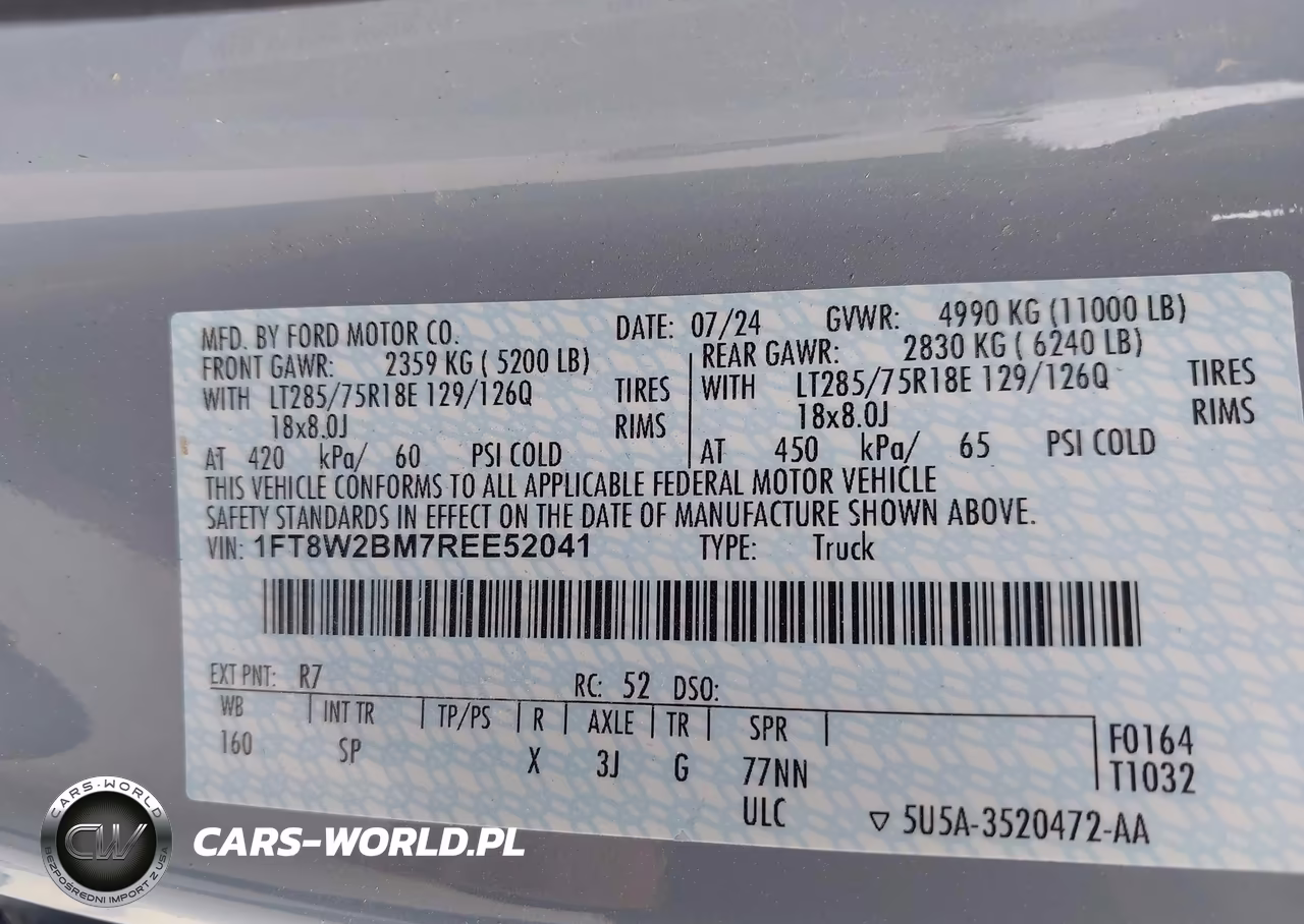 2024 Ford F-250 King Ranch VIN:1FT8W2BM7REE52041 - 8