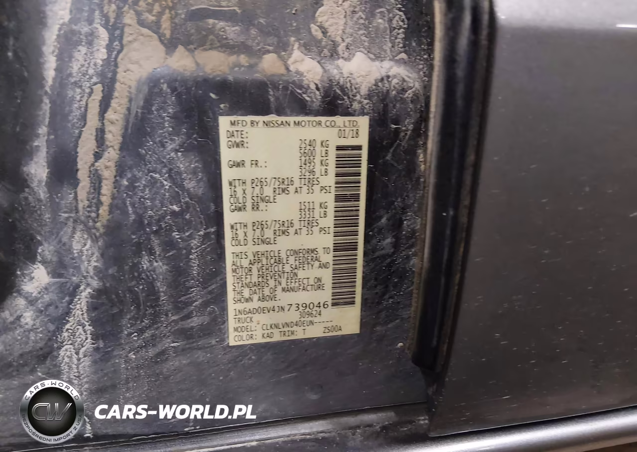 2018 Nissan Frontier Pro-4X VIN:1N6AD0EV4JN739046 - 9