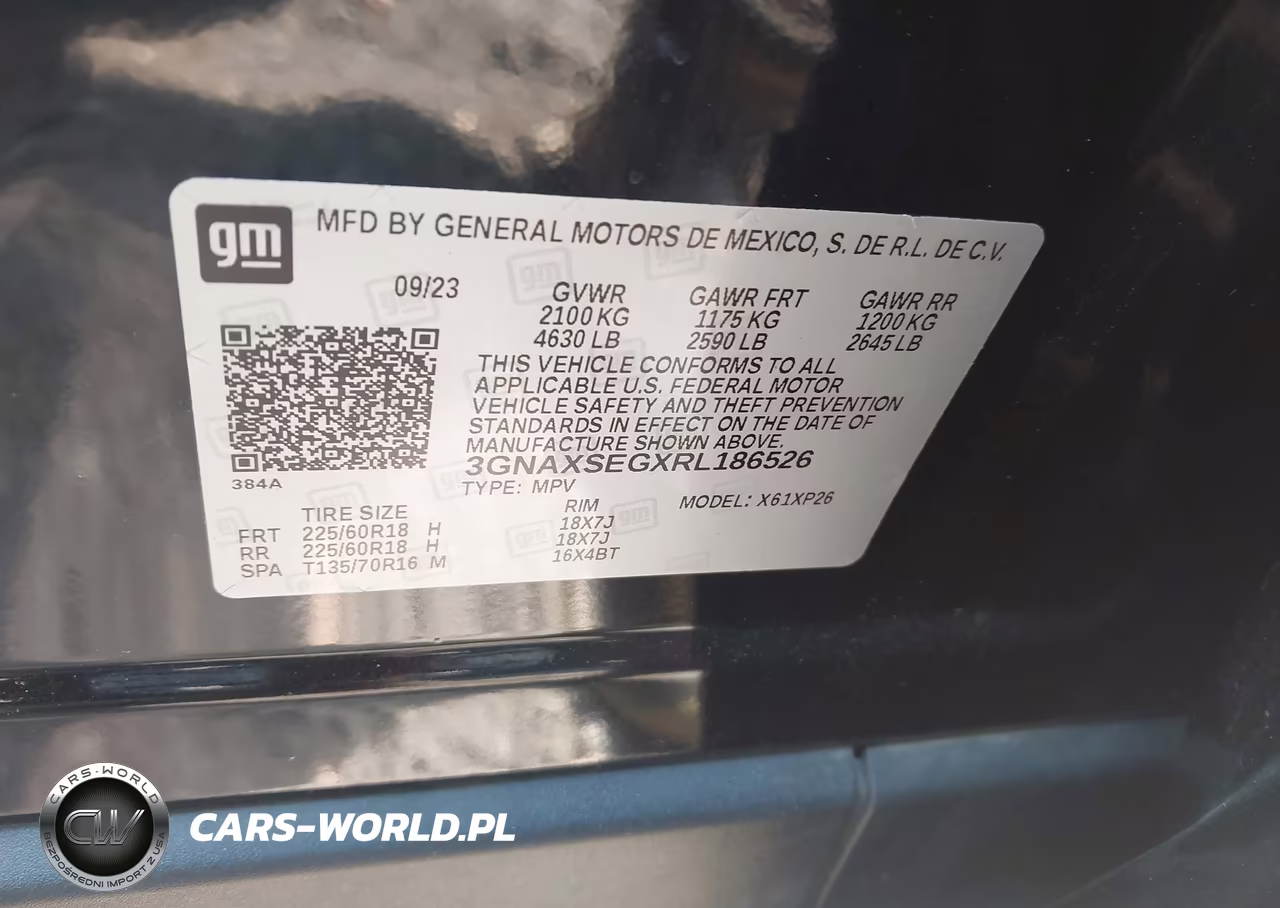 2024 Chevrolet Equinox Awd Ls VIN:3GNAXSEGXRL186526 - 9