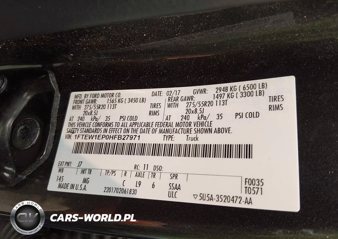 2017 Ford F-150 Xlt VIN:1FTEW1EP0HFB27971 - 9