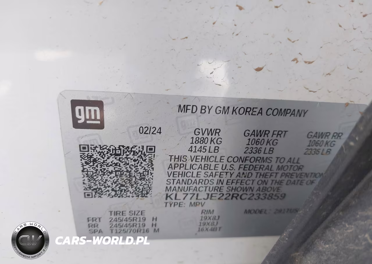 2024 Chevrolet Trax Fwd 2Rs VIN:KL77LJE22RC233859 - 9