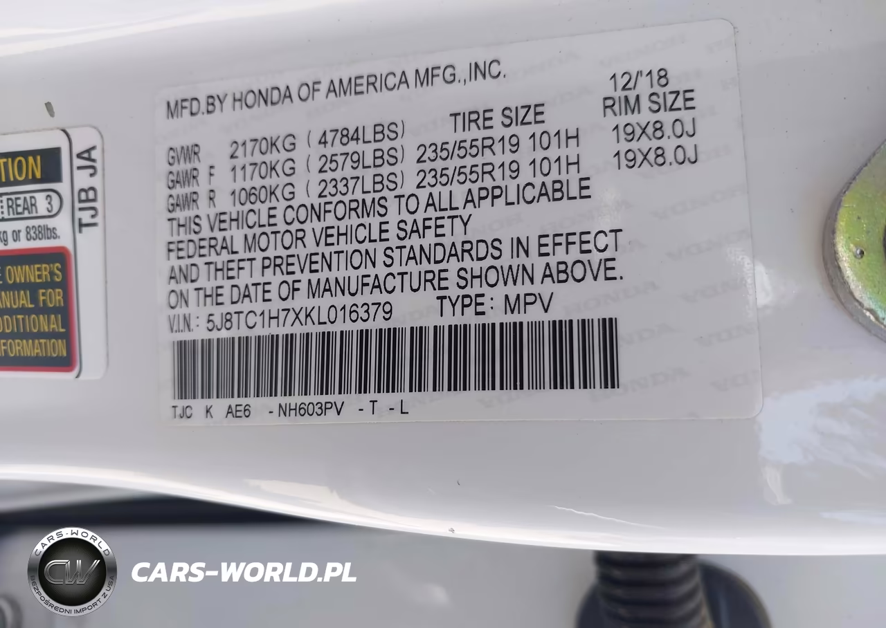 2019 Acura Rdx Advance Package VIN:5J8TC1H7XKL016379 - 9