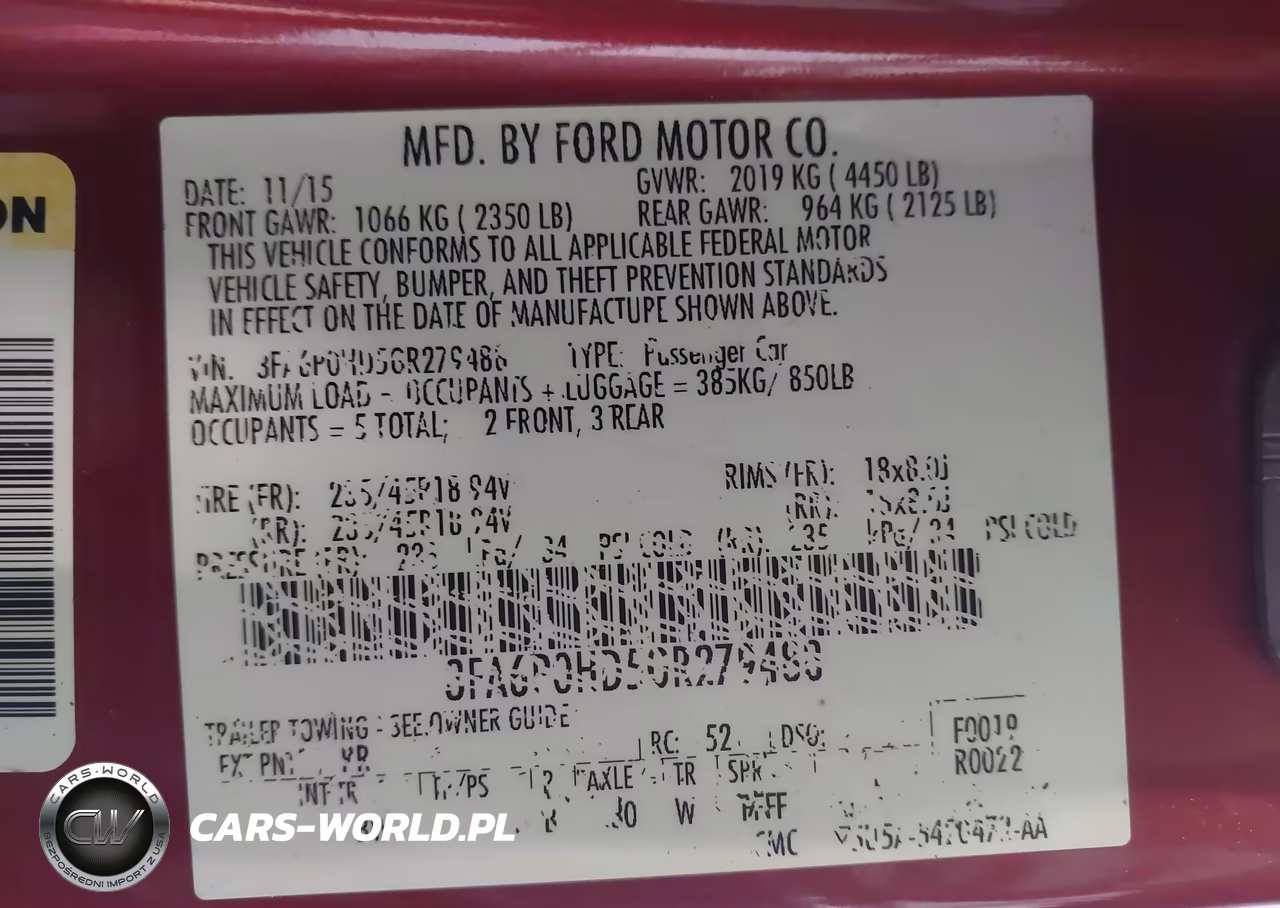 2016 Ford Fusion Se VIN:3FA6P0HD5GR279488 - 9