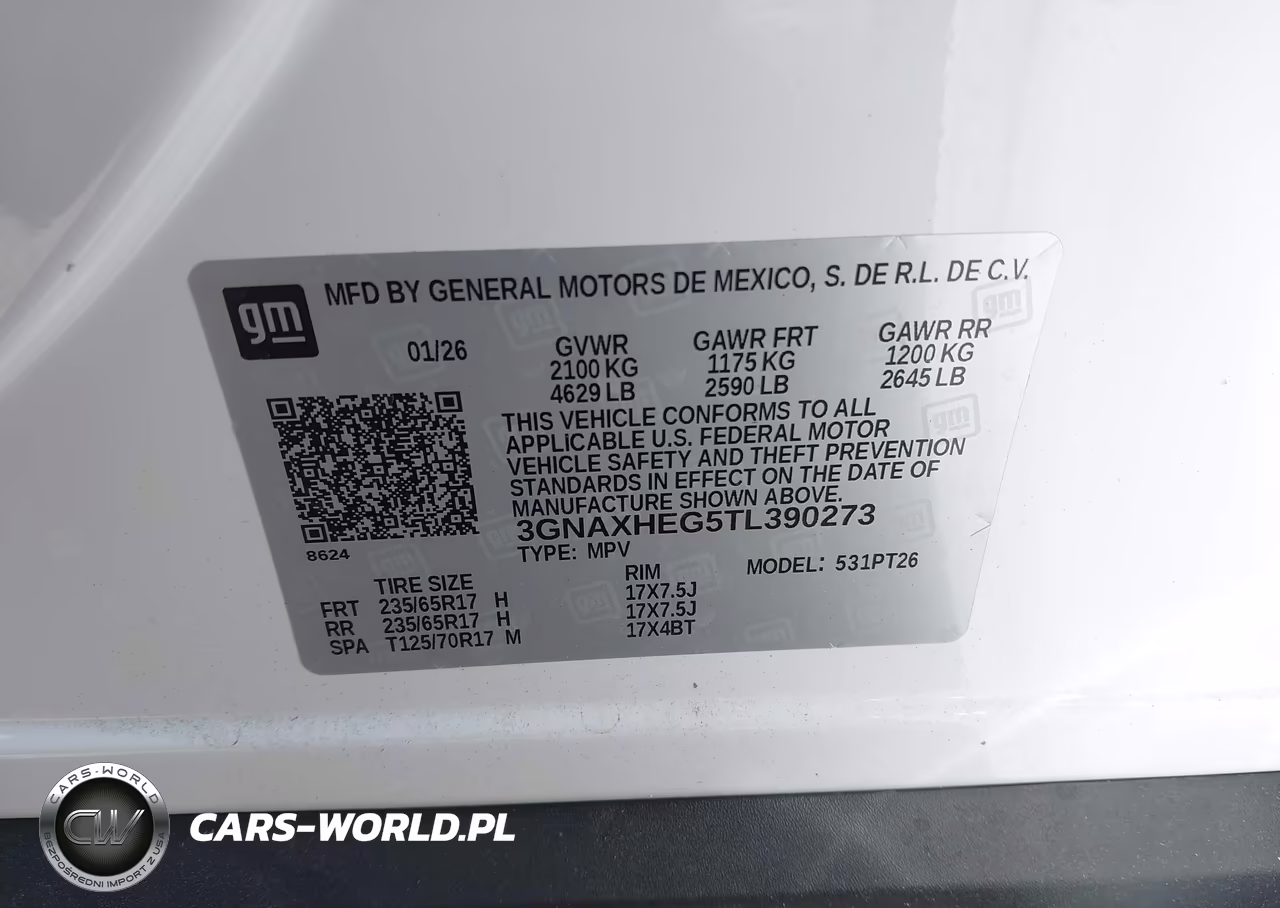 2026 Chevrolet Equinox Fwd Lt VIN:3GNAXHEG5TL390273 - 9