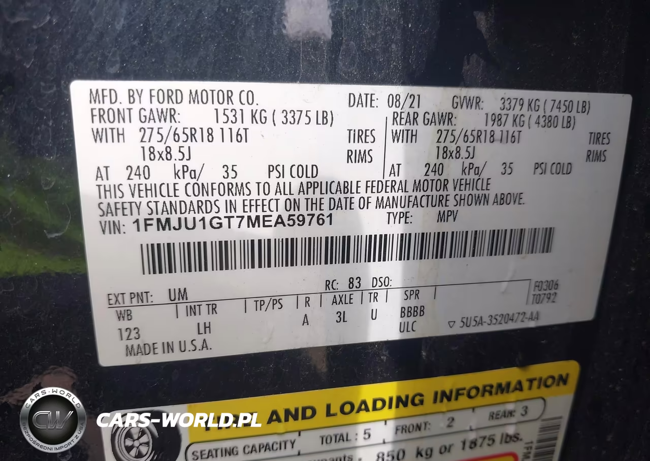 2021 Ford Expedition Xl VIN:1FMJU1GT7MEA59761 - 9