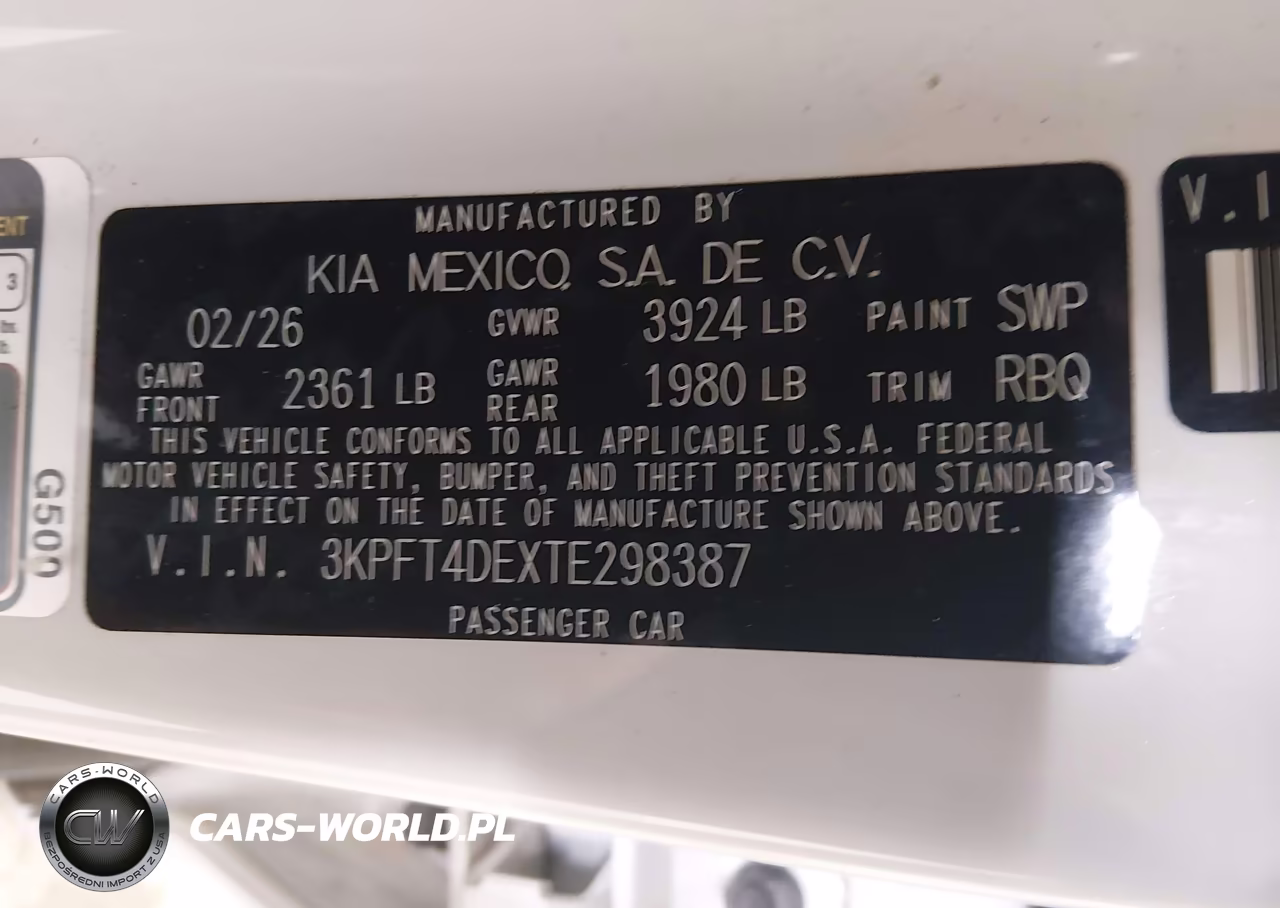 2026 Kia K4 Lxs VIN:3KPFT4DEXTE298387 - 9