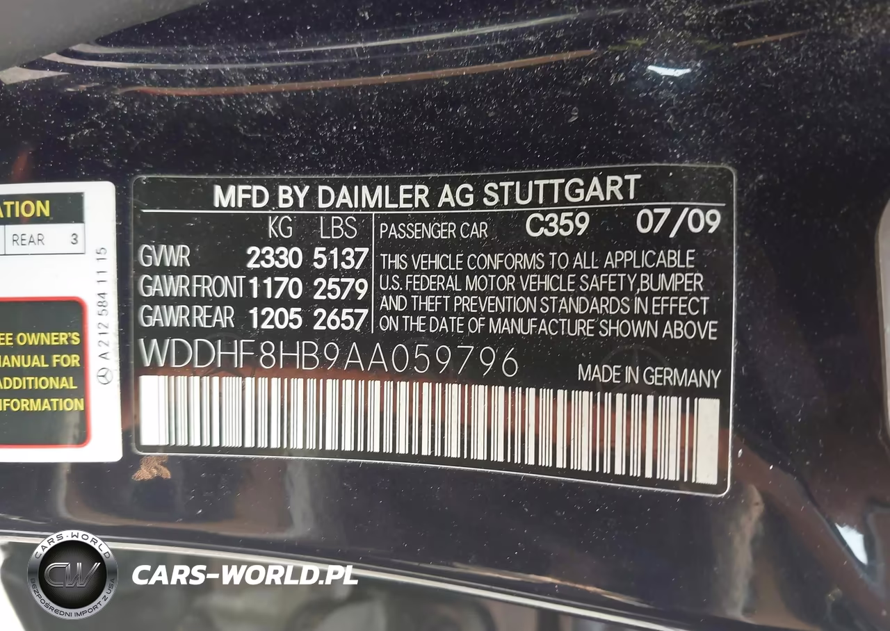 2010 Mercedes-Benz E 350 4Matic VIN:WDDHF8HB9AA059796 - 9