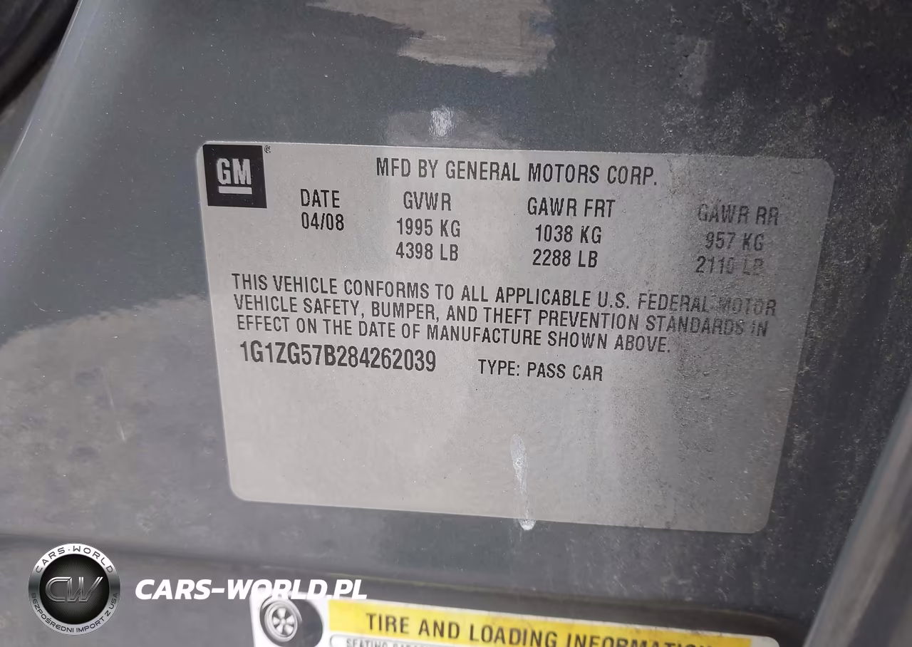2008 Chevrolet Malibu Ls W-1Ls VIN:1G1ZG57B284262039 - 9