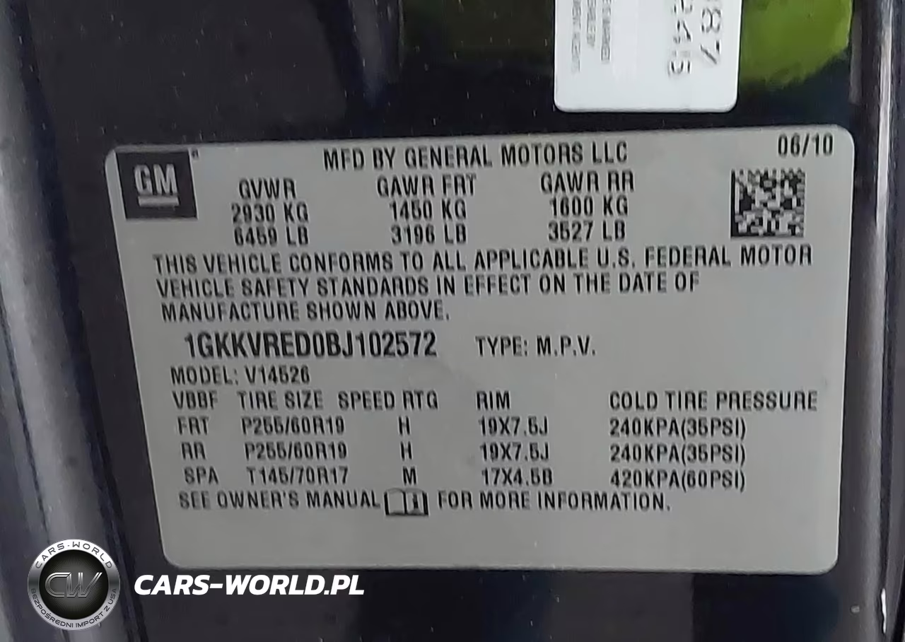2011 GMC Acadia Slt-1 VIN:1GKKVRED0BJ102572 - 9