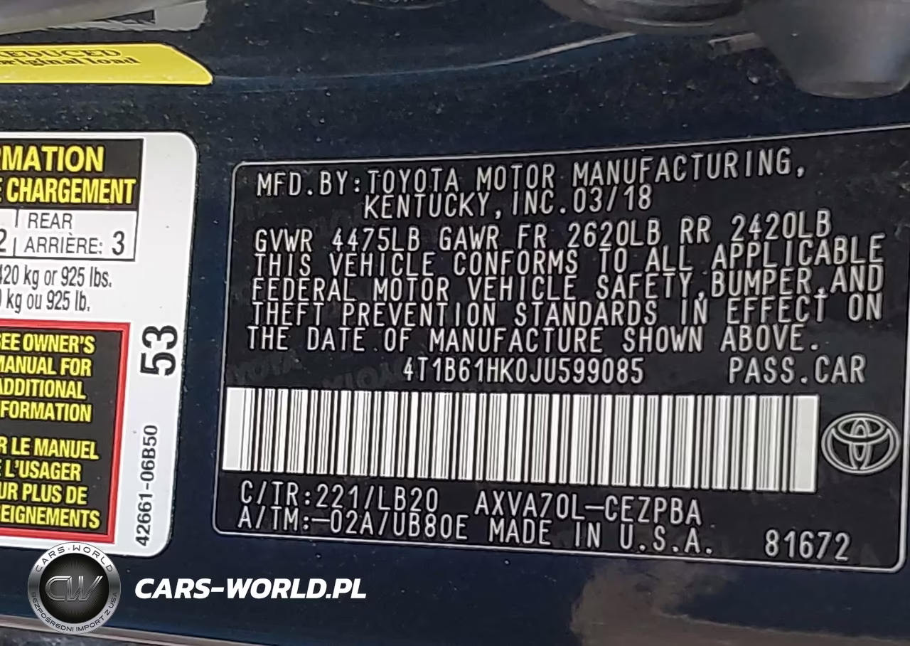 2018 Toyota Camry Xse VIN:4T1B61HK0JU599085 - 9