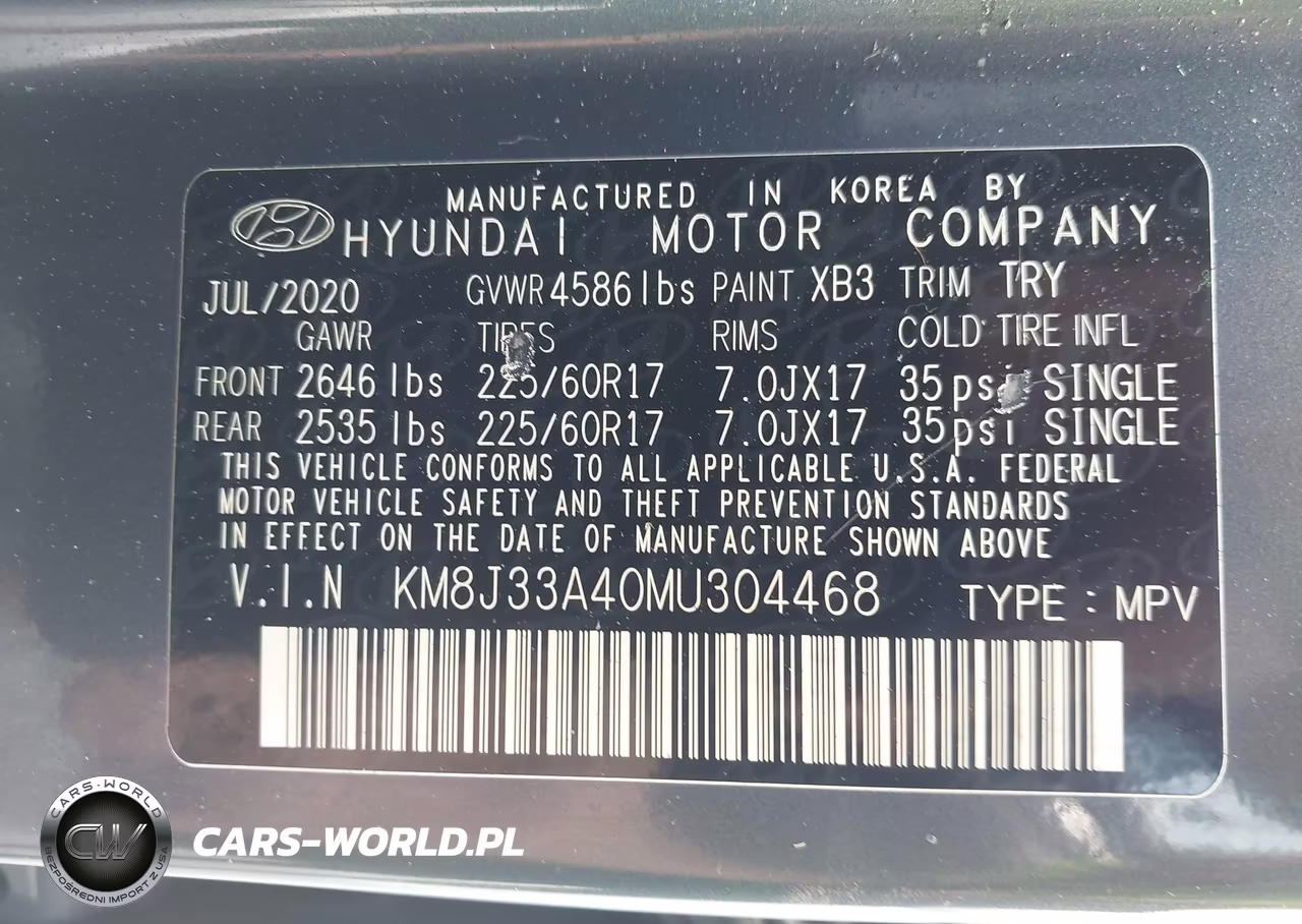 2021 Hyundai Tucson Value VIN:KM8J33A40MU304468 - 9