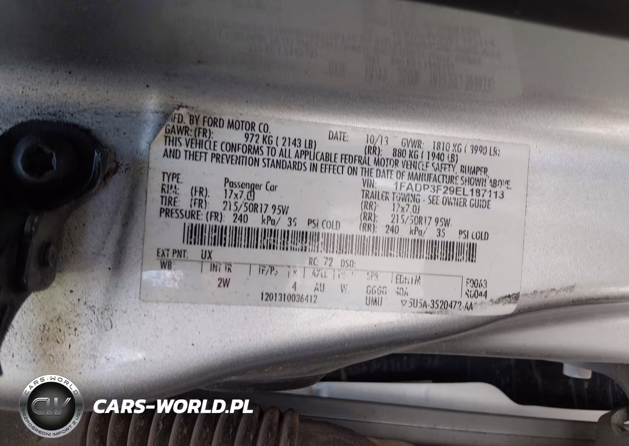 2014 Ford Focus Se VIN:1FADP3F29EL187113 - 9