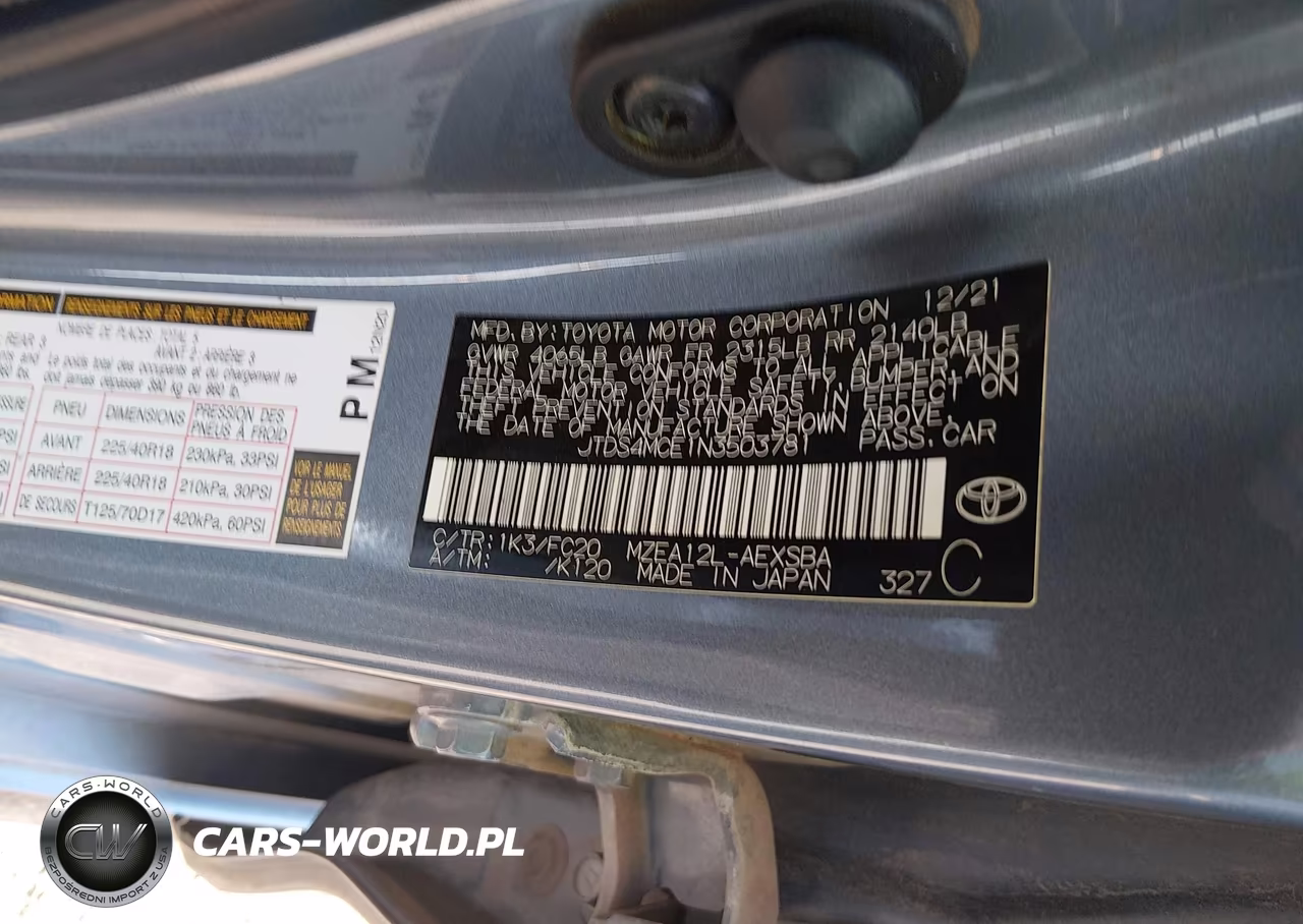 2022 Toyota Corolla Se VIN:JTDS4MCE1N3503781 - 9