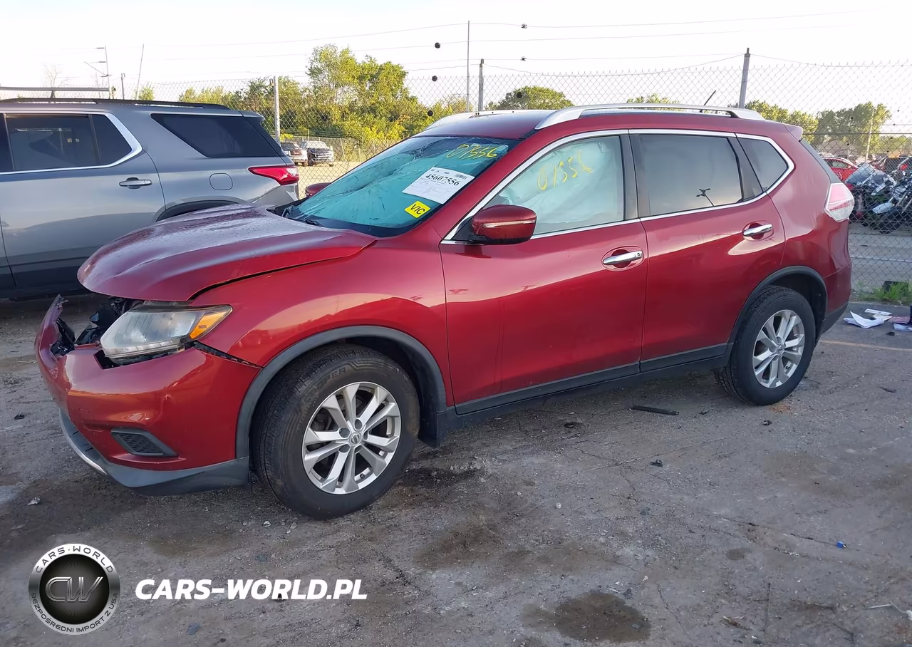 2015 Nissan Rogue Sv VIN:KNMAT2MV7FP508897 - 2