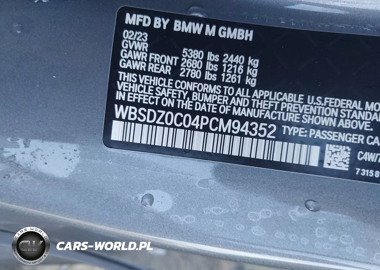 2023 BMW M8 Cabriolet Competition VIN:WBSDZ0C04PCM94352 - 9