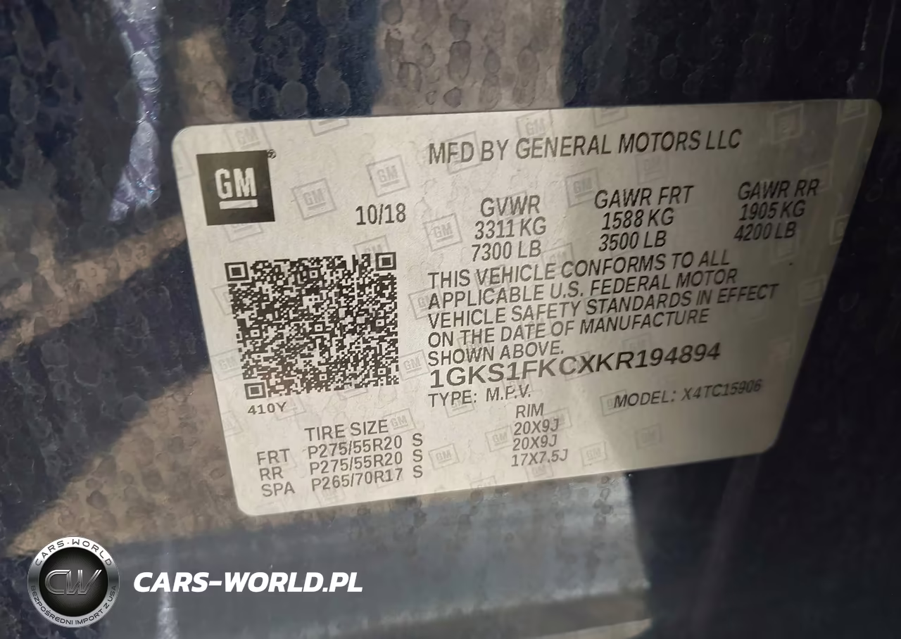 2019 GMC Yukon Xl Sle VIN:1GKS1FKCXKR194894 - 9