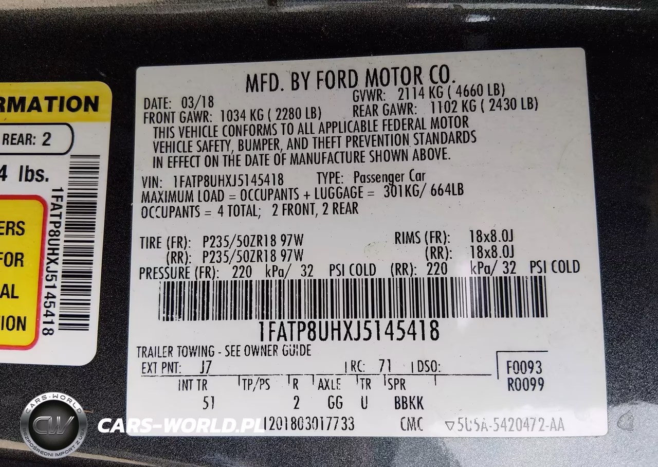 2018 Ford Mustang Ecoboost Premium VIN:1FATP8UHXJ5145418 - 9