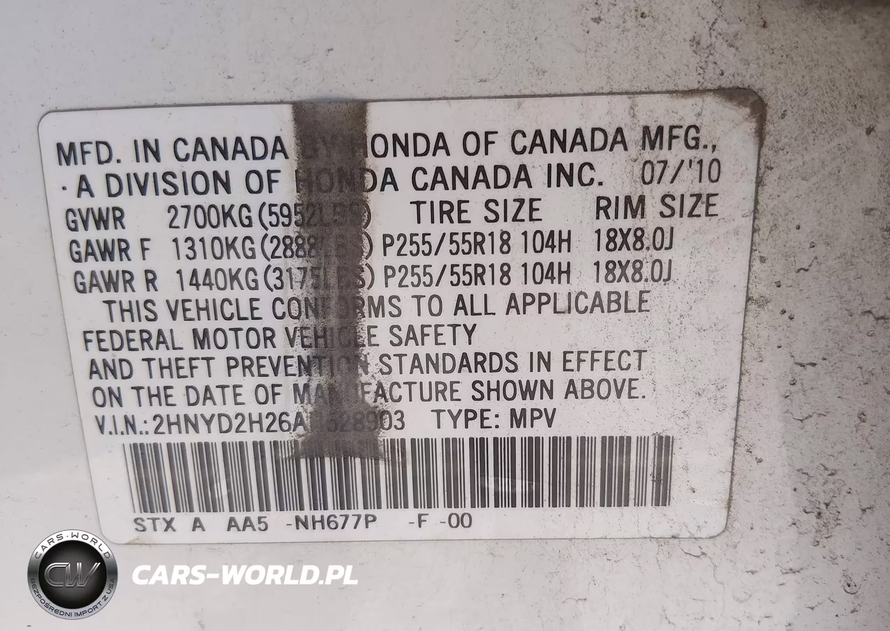 2010 Acura Mdx VIN:2HNYD2H26AH528903 - 9