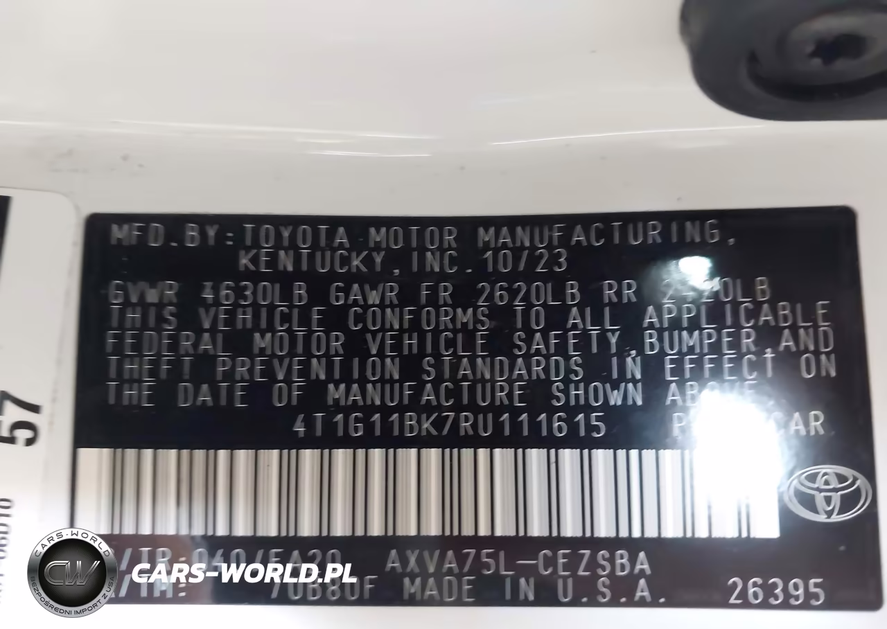 2024 Toyota Camry Se VIN:4T1G11BK7RU111615 - 9
