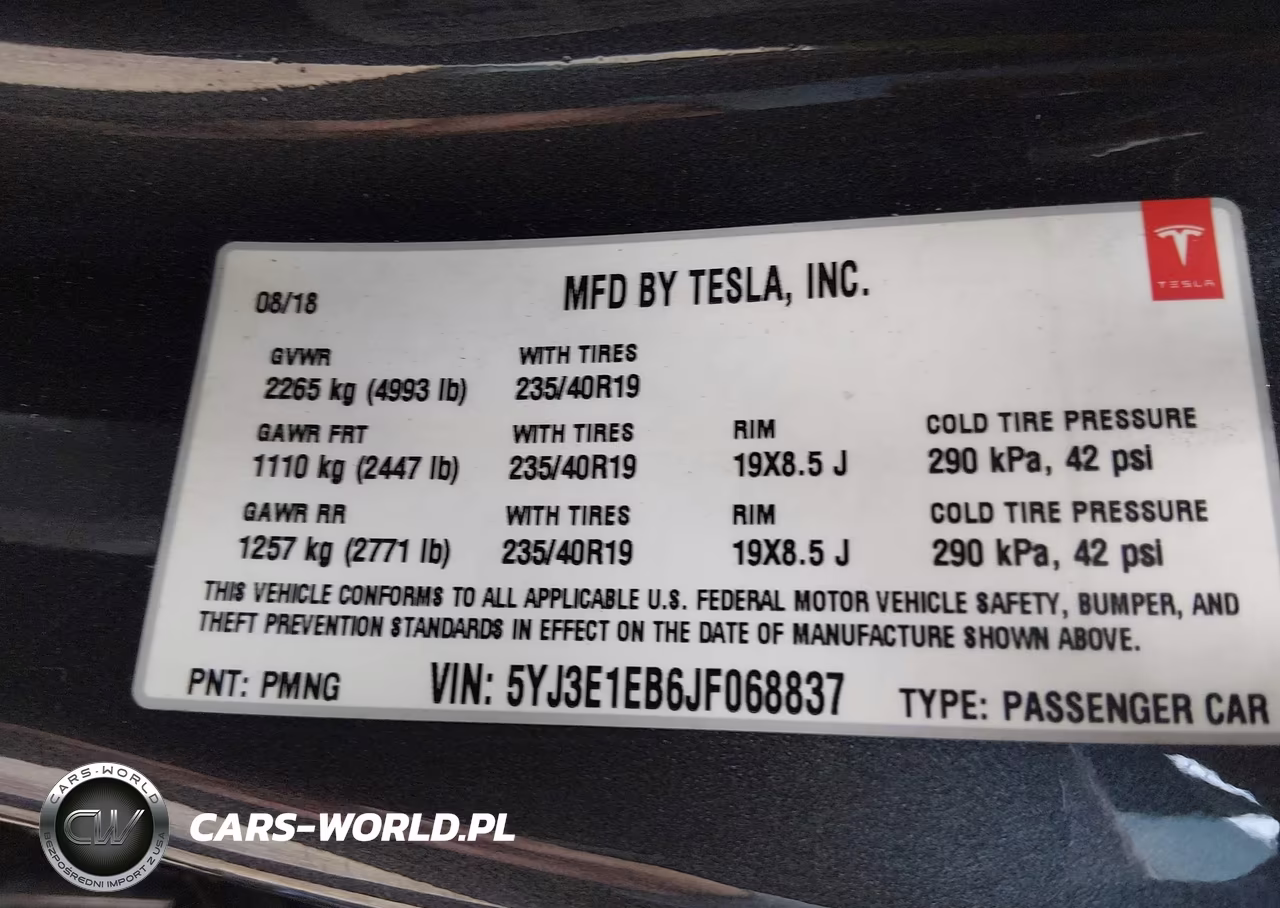 2018 Tesla Model 3 Long Range-Performance VIN:5YJ3E1EB6JF068837 - 9