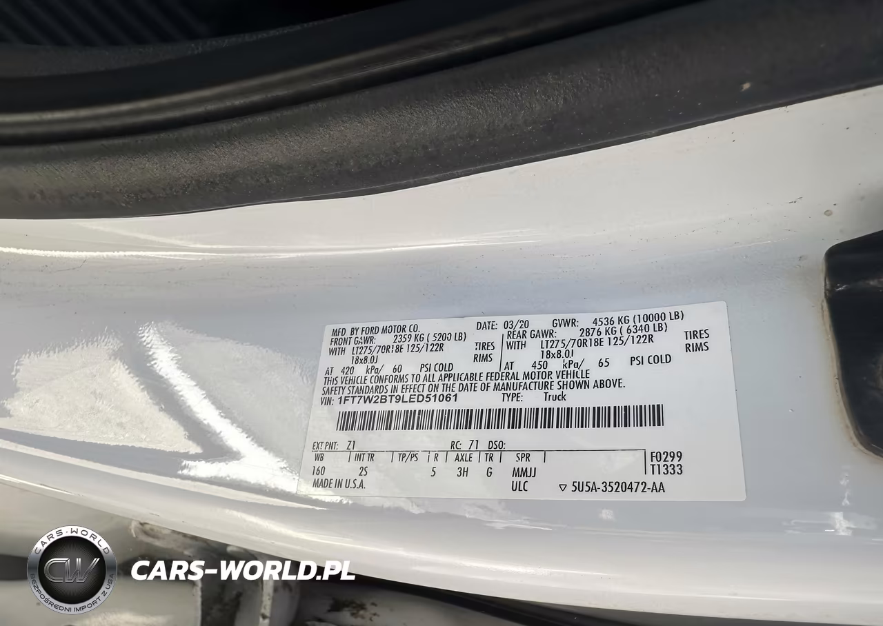 2020 Ford F-250 Xlt VIN:1FT7W2BT9LED51061 - 9