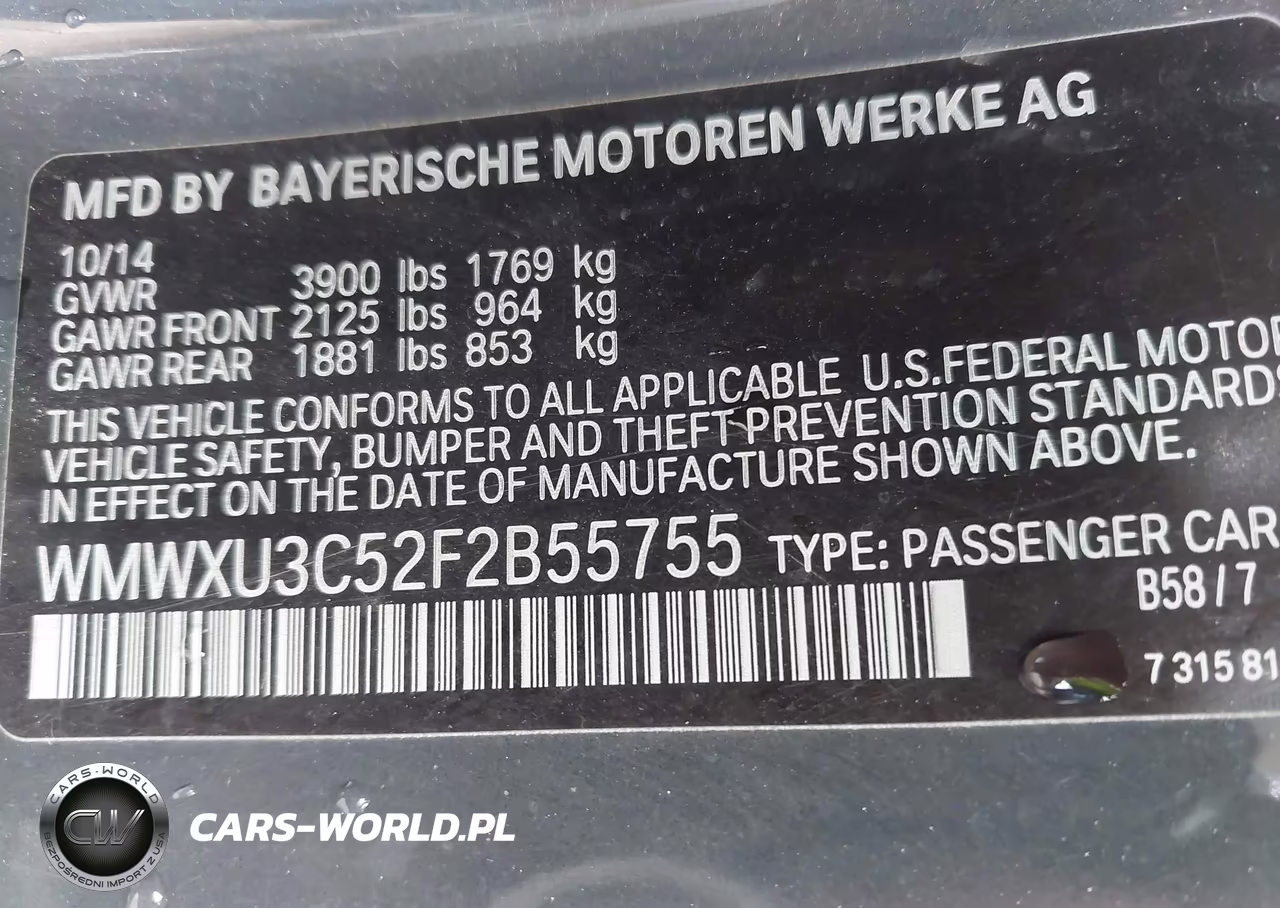 2015 Mini Hardtop Cooper S VIN:WMWXU3C52F2B55755 - 9