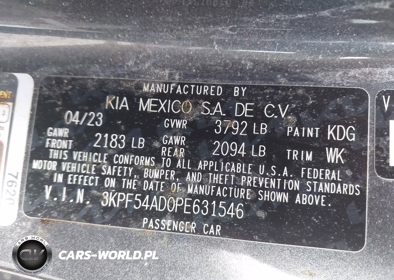 2023 Kia Forte Gt-Line VIN:3KPF54AD0PE631546 - 9