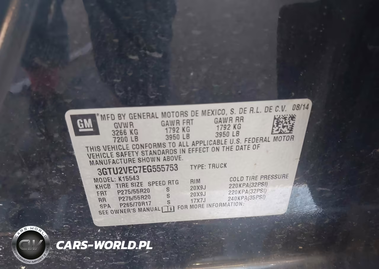 2014 GMC Sierra 1500 Slt VIN:3GTU2VEC7EG555753 - 9