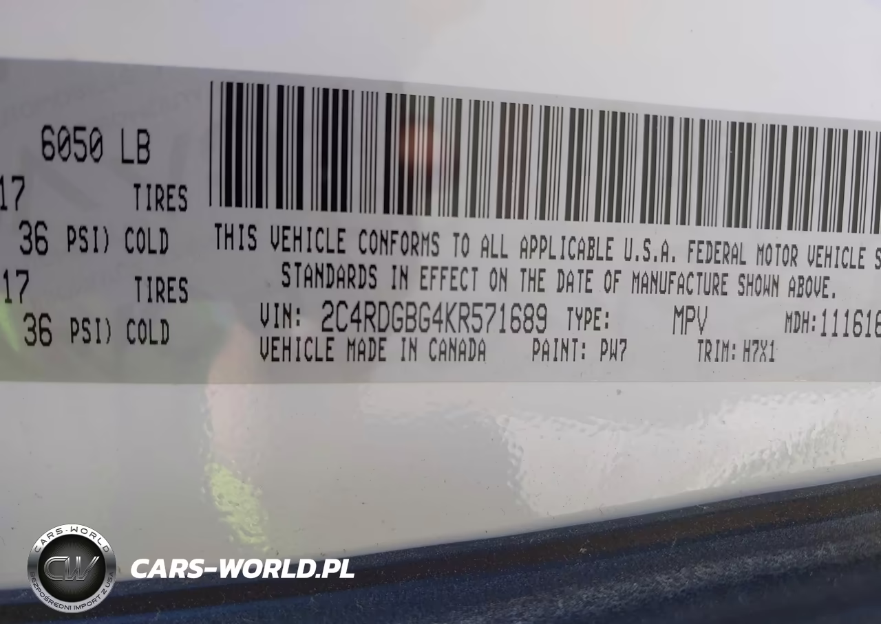 2019 Dodge Grand Caravan Se VIN:2C4RDGBG4KR571689 - 9