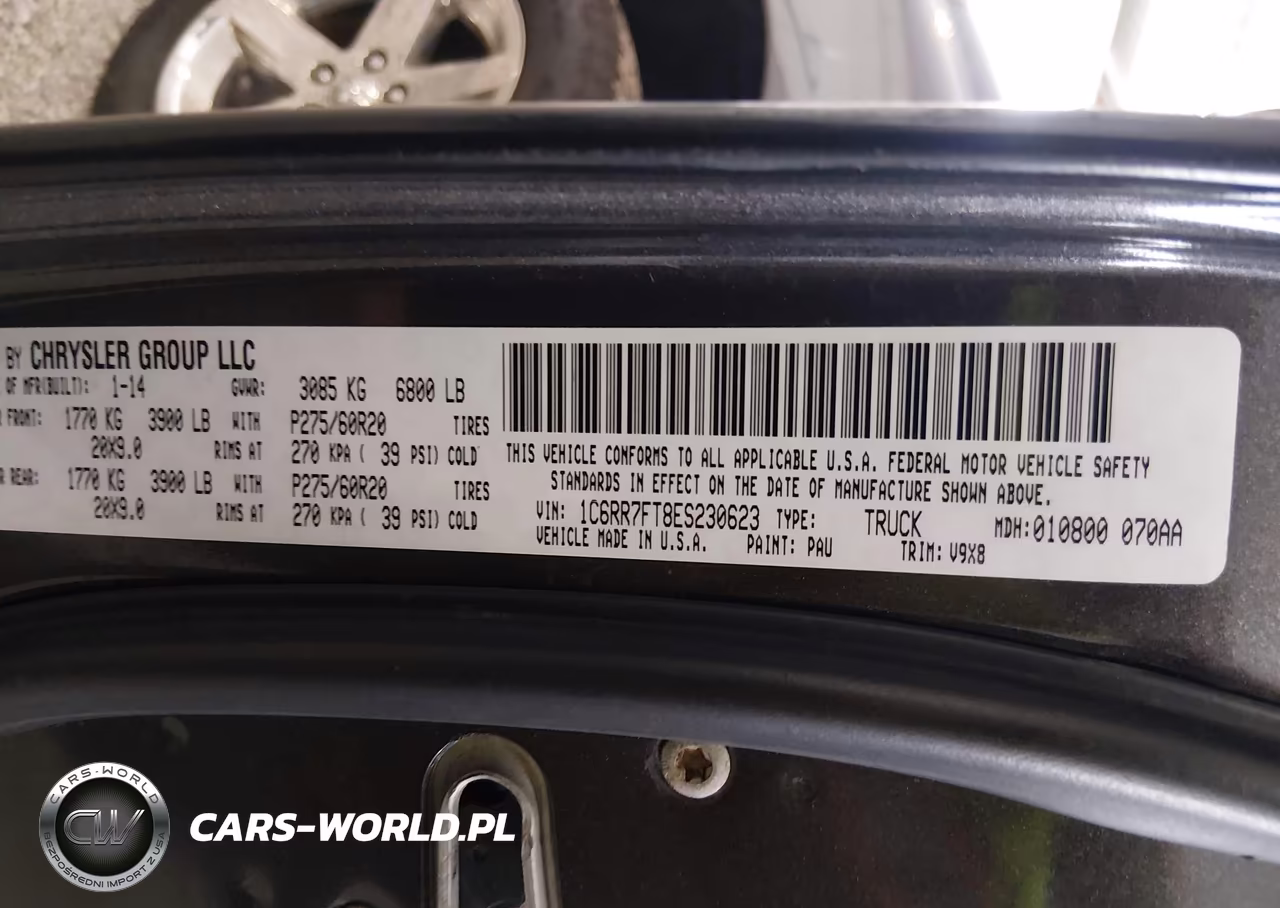2014 Ram 1500 Express VIN:1C6RR7FT8ES230623 - 9