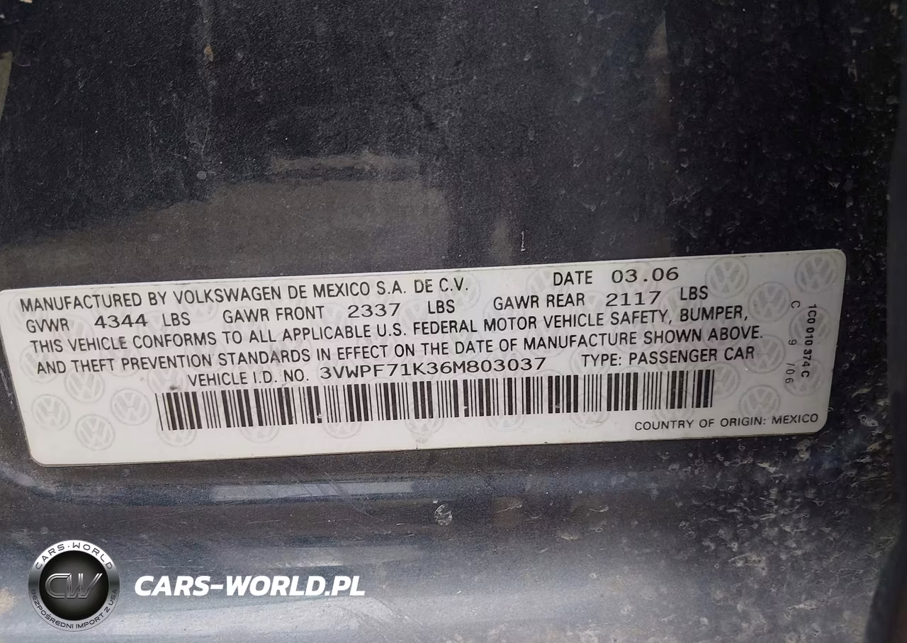 2006 Volkswagen Jetta Value Edition VIN:3VWPF71K36M803037 - 9