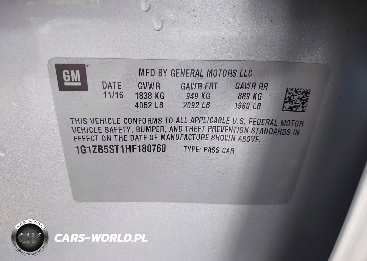 2017 Chevrolet Malibu Ls VIN:1G1ZB5ST1HF180760 - 9